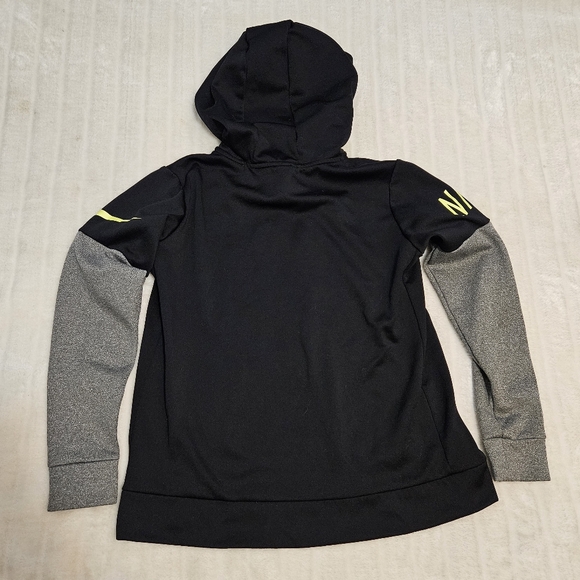 Nike Dri Fit Black, Grey, Neon Green Zipup Sweater - Picture 13 of 14